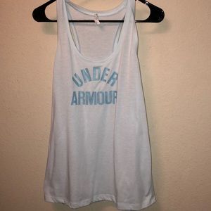 Under Armor workout tank top light blue